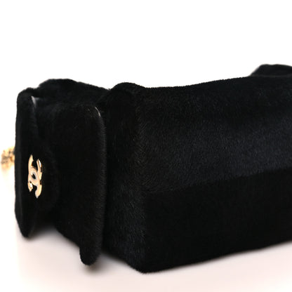 Chanel Pony Hair Mini Chanel 25 Handbag Black 9 of 10
