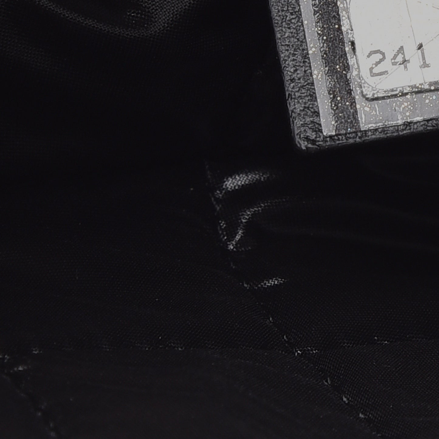 Metallic Calfskin Keyboard Pouch Black