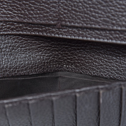 Gucci Monogram Calfskin Continental Wallet Brown 7 of 13