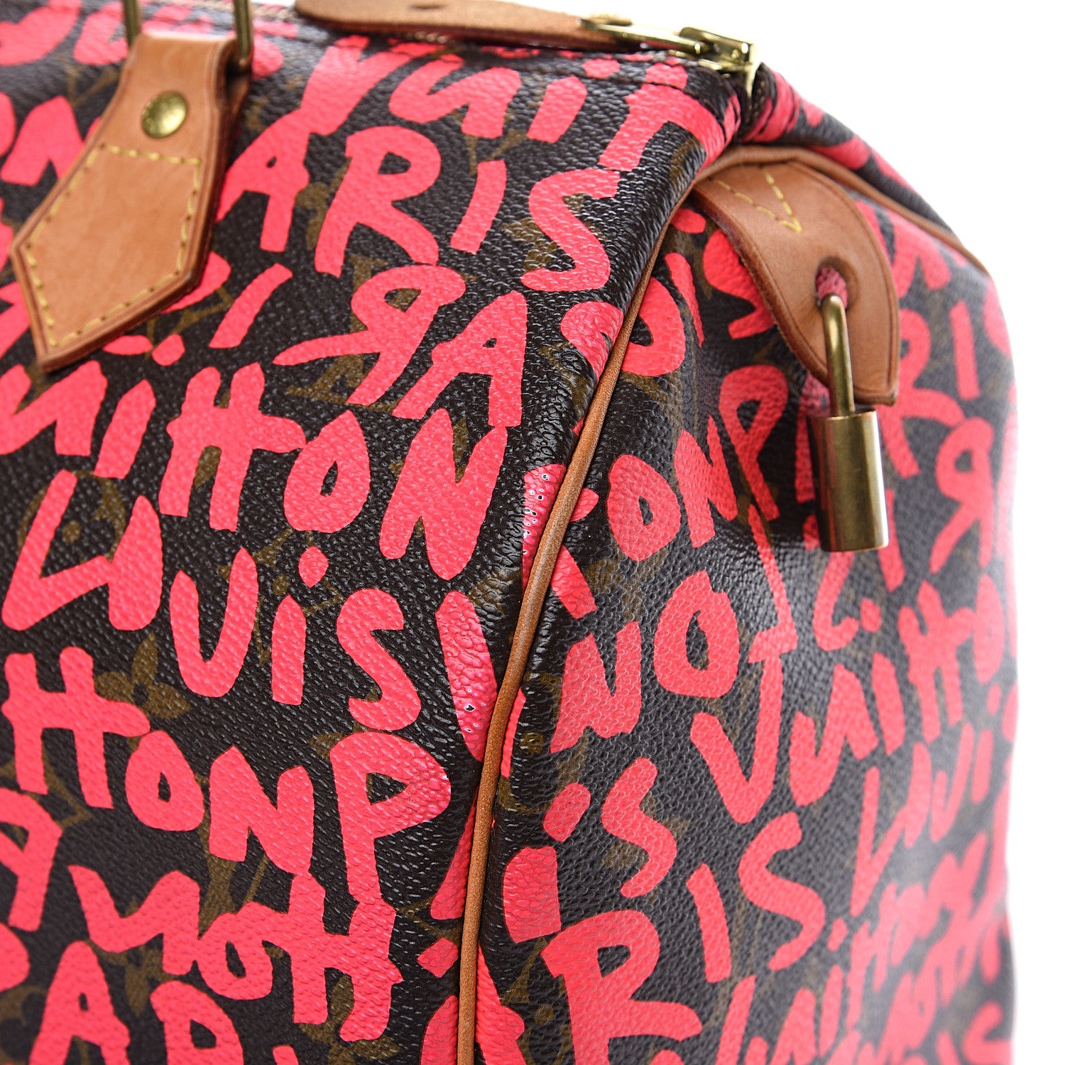 Louis Vuitton Monogram Graffiti Speedy 30 Fuchsia 17 of 18