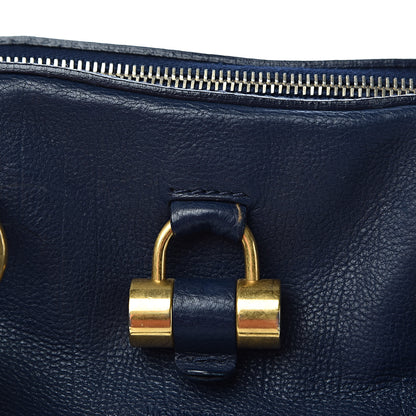 Saint Laurent Calfskin Large Muse Navy Blue 9 of 14