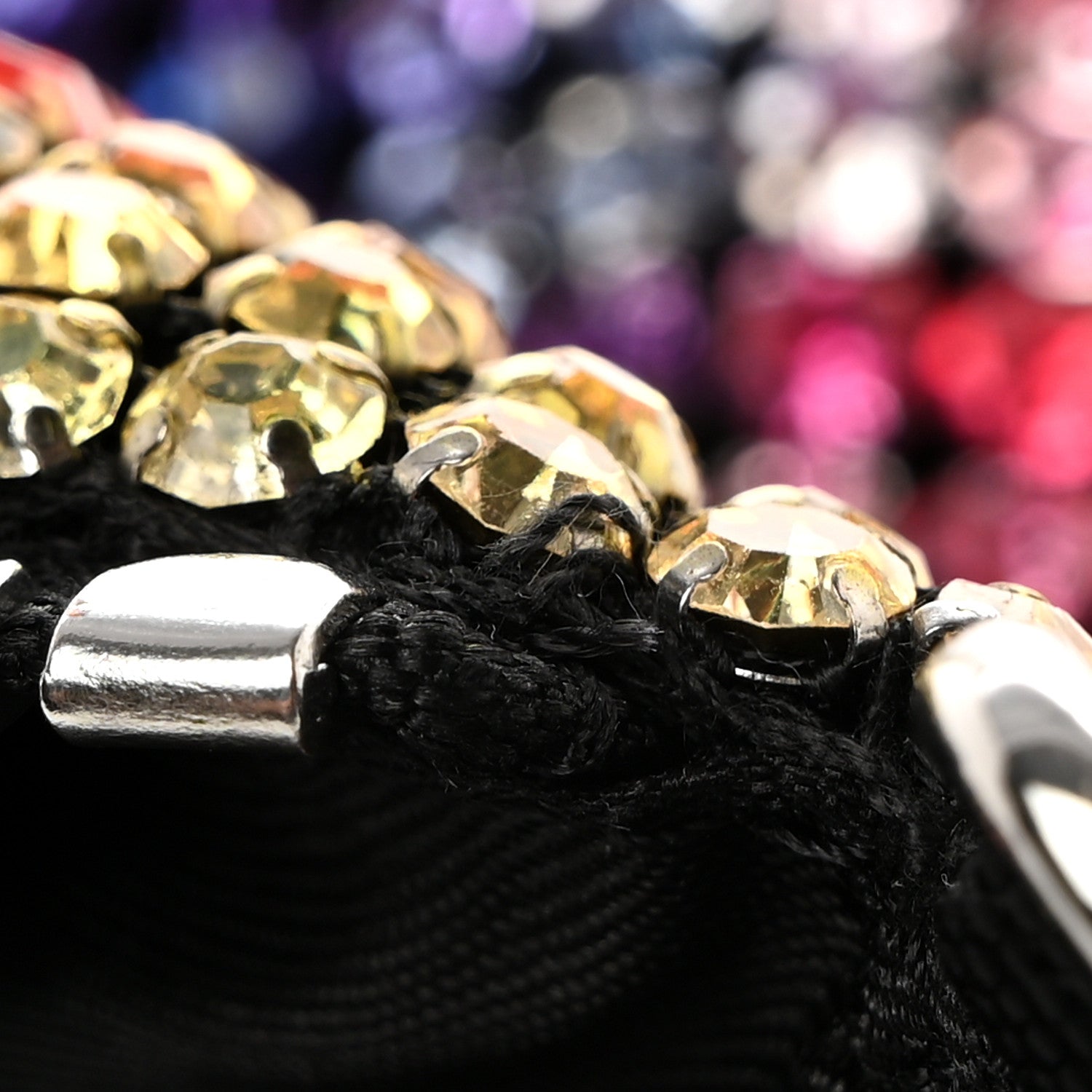 Alexander Wang Mesh Crystal Rhinestone Heiress Clutch Multicolor 8 of 9