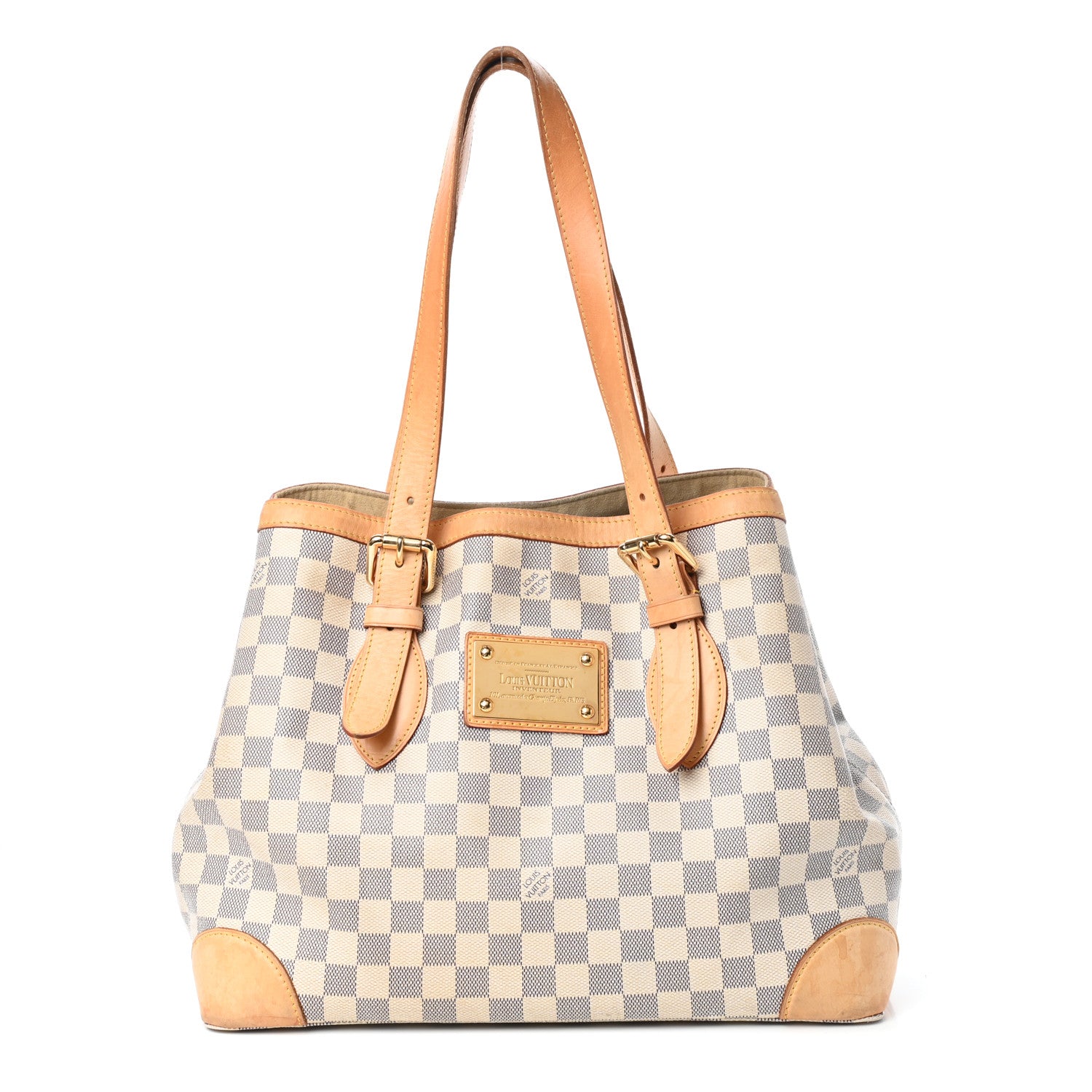 Louis Vuitton Damier Azur Hampstead MM 1 of 8