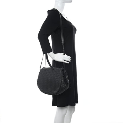Bottega Veneta Nappa Intrecciato Messenger Bag Black 2 of 10