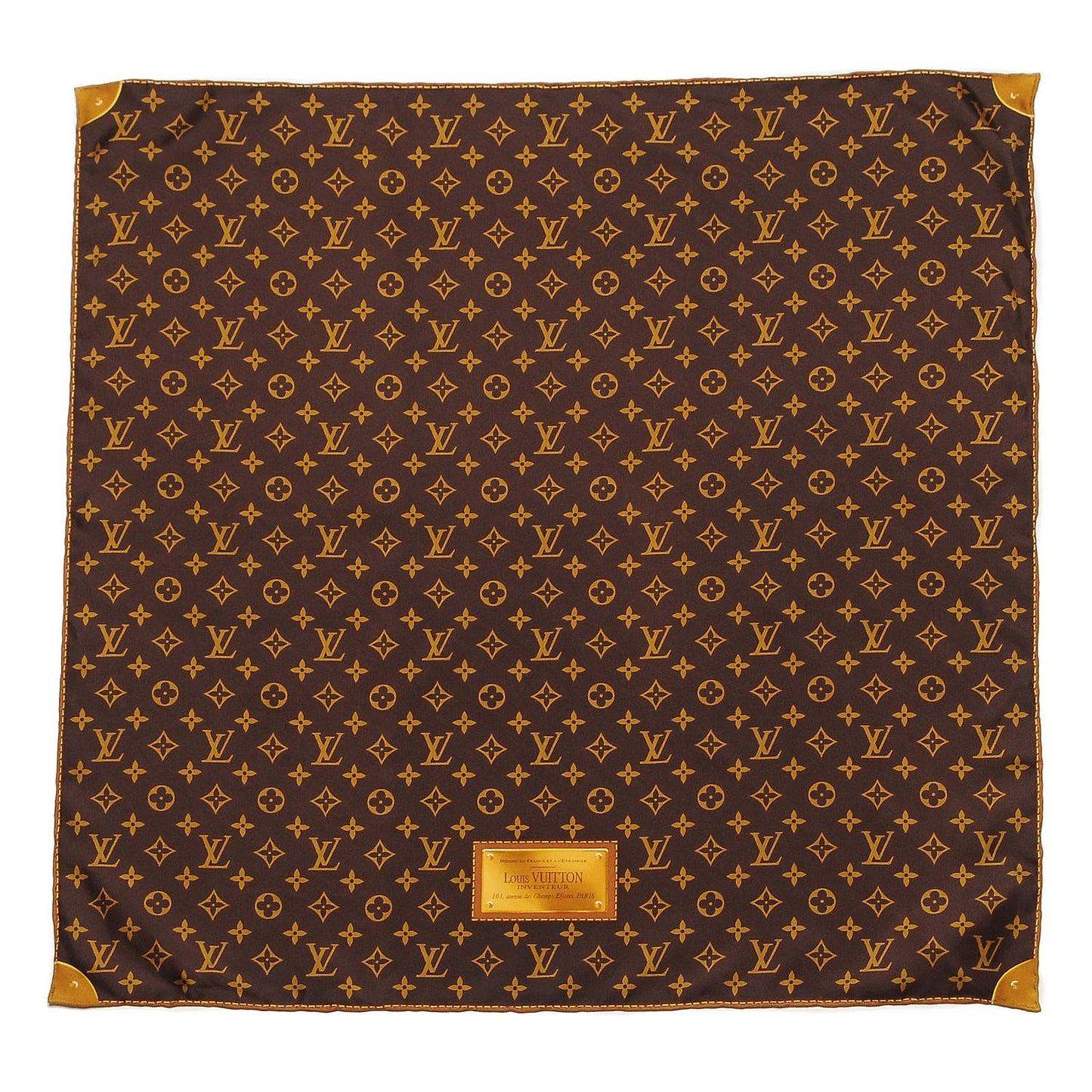 Silk Monogram Classic Square Scarf