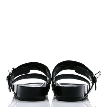 Louis Vuitton Calfskin New Wave Bom Dia Mule Sandals 40 Black 5 of 9