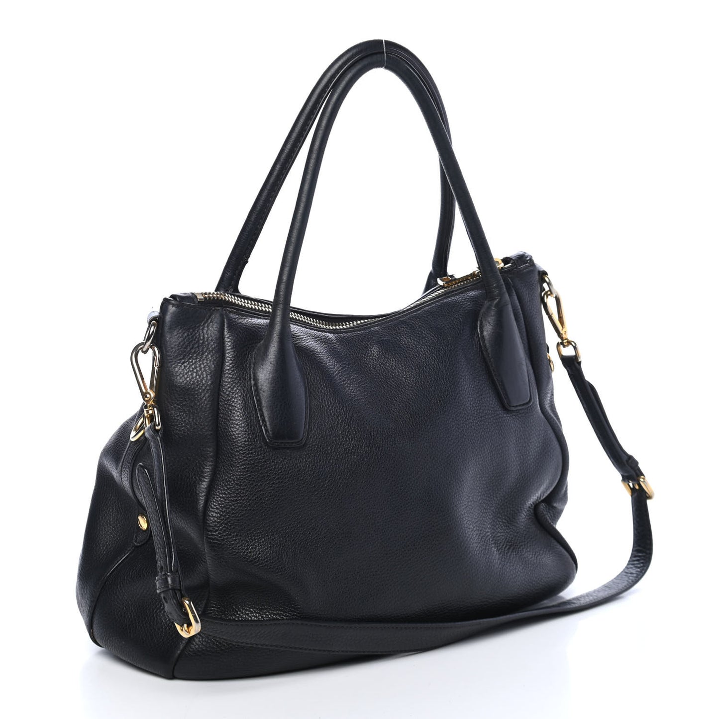 Vitello Daino Tote Black