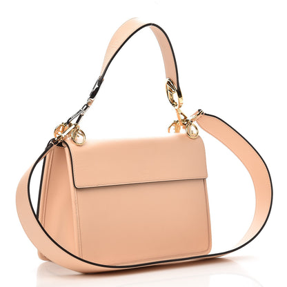 Fendi Vitello Century Velvet F is Fendi FF Kan I Shoulder Bag Tobacco Rosa Plaster 3 of 11