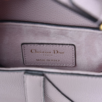 Christian Dior Grained Calfskin Mini Saddle Bag Light Purple 7 of 8