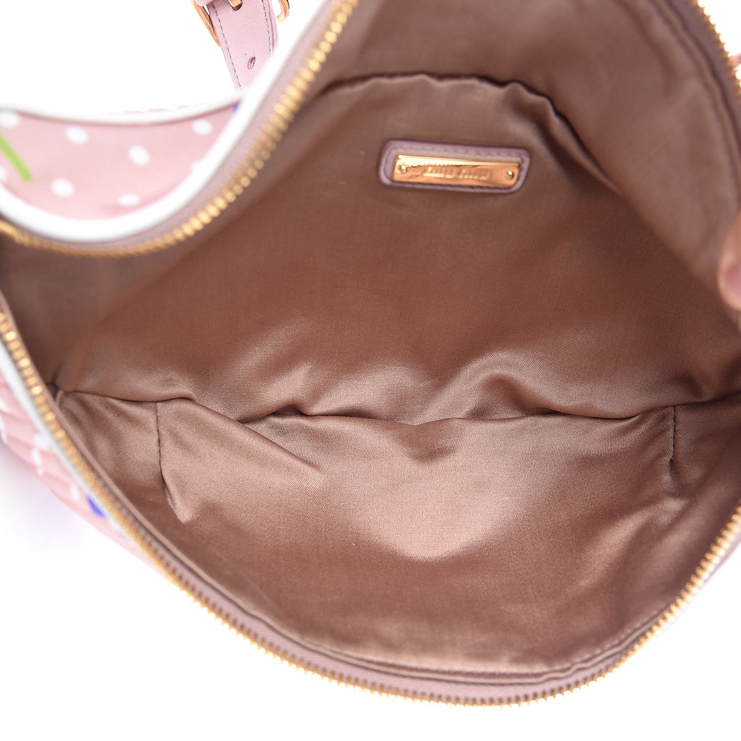 Faille Matelasse Flower Print Belt Bag Cipria Viola