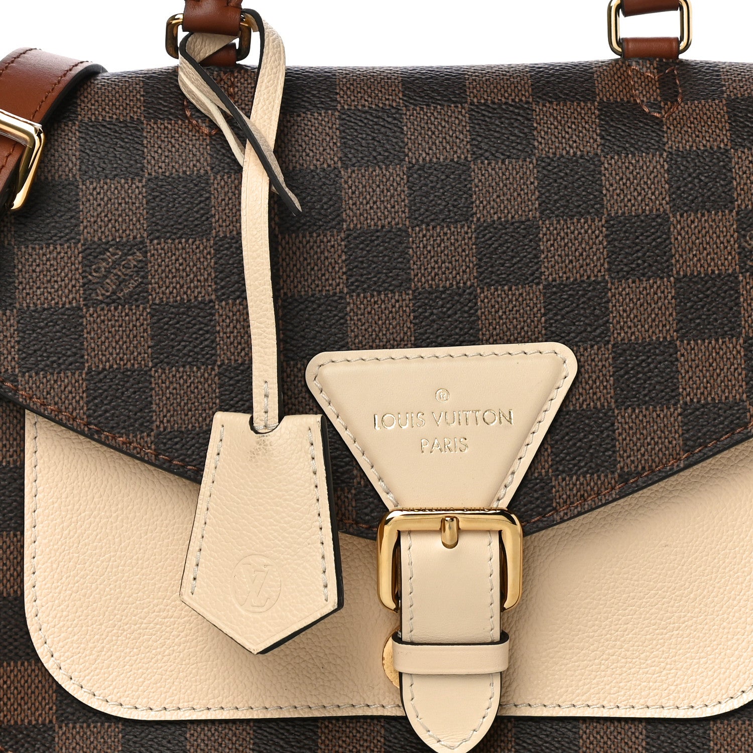 Louis Vuitton Damier Ebene Beaumarchais Creme 7 of 12