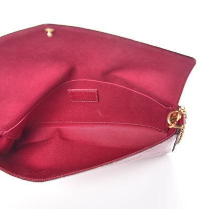 Louis Vuitton Vernis Felicie Chain Wallet Magenta 6 of 9