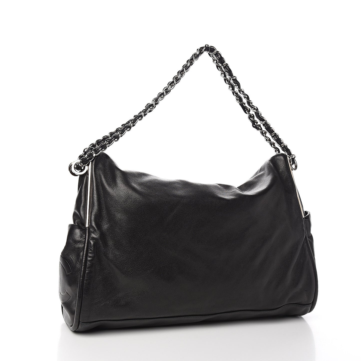 Lambskin Large Ultimate Soft Tote Black