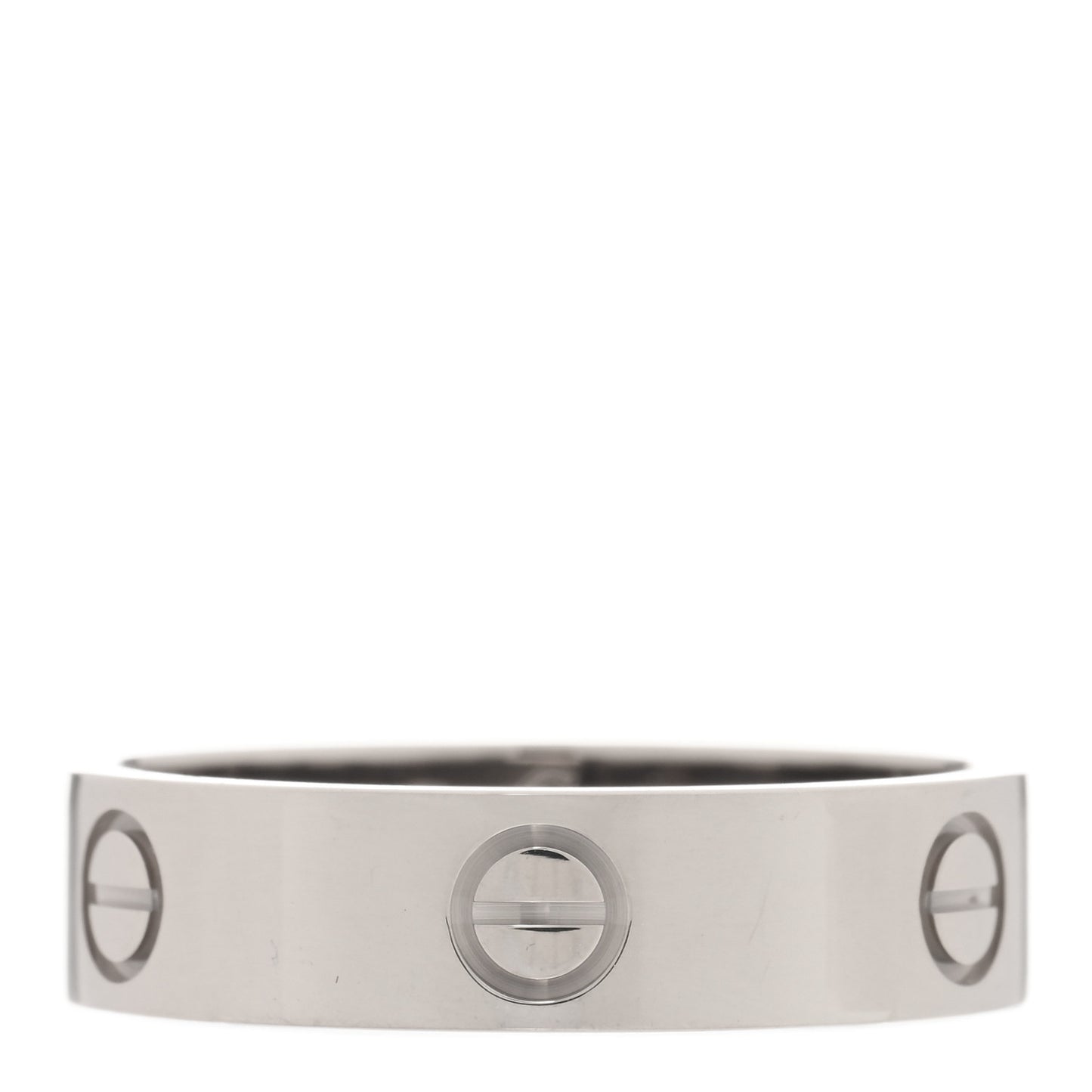 18K White Gold 5.5mm LOVE Ring 62 10