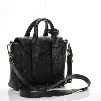 3.1 Phillip Lim 3.1 Textured Calfskin Mini Pashli Satchel Black 3 of 8
