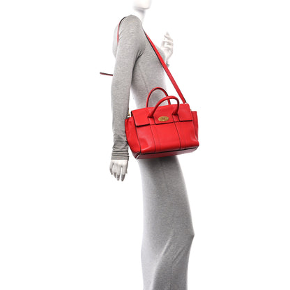 Mulberry Classic Grain Small Bayswater Satchel Scarlet Red 2 of 9