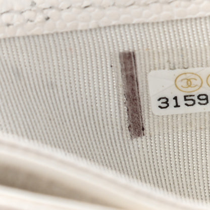 Chanel Caviar Quilted Card Holder White 6 of 12