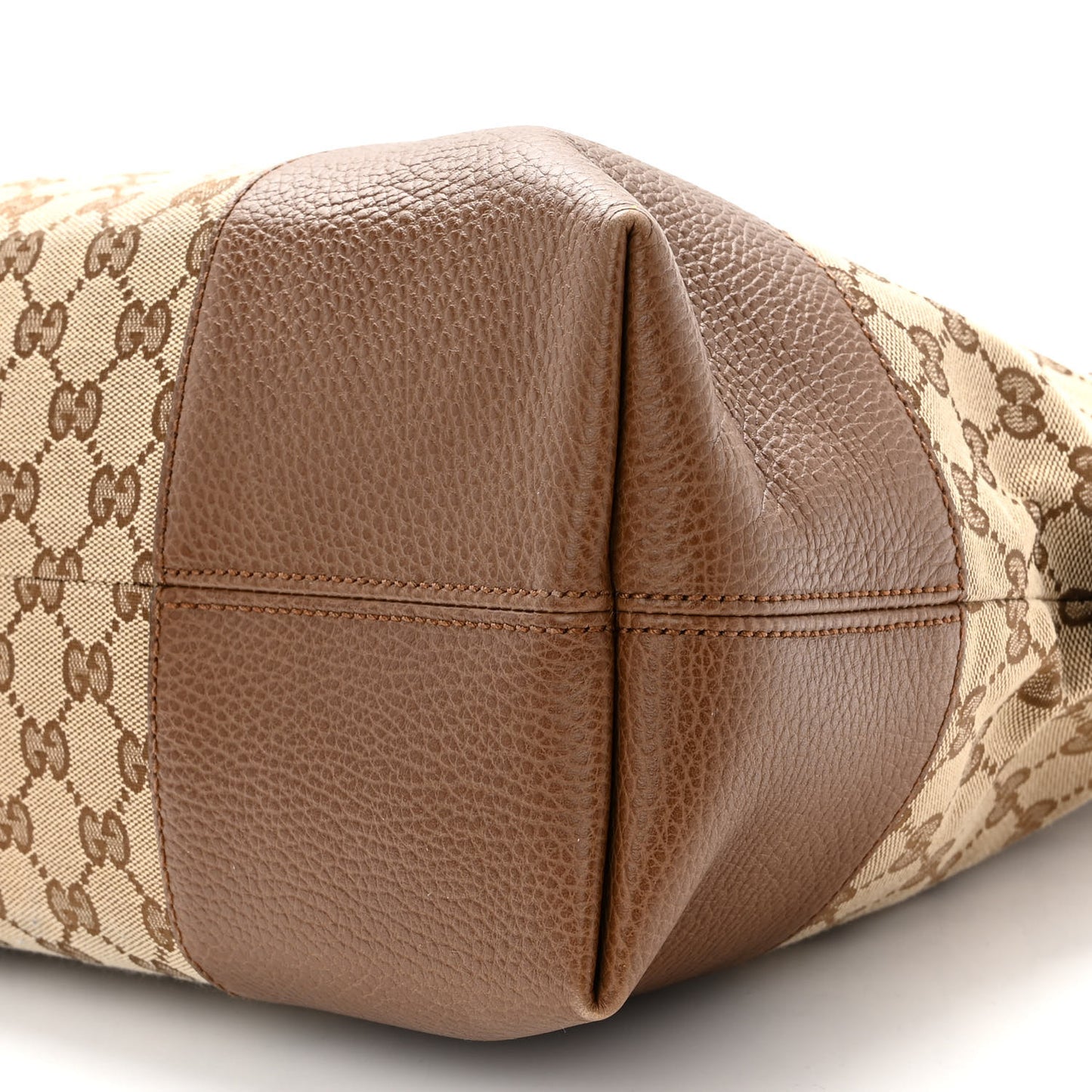 Monogram Medium Bree Shoulder Bag Beige Tabacco