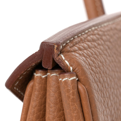Hermes Taurillon Clemence Birkin 35 Gold 17 of 17
