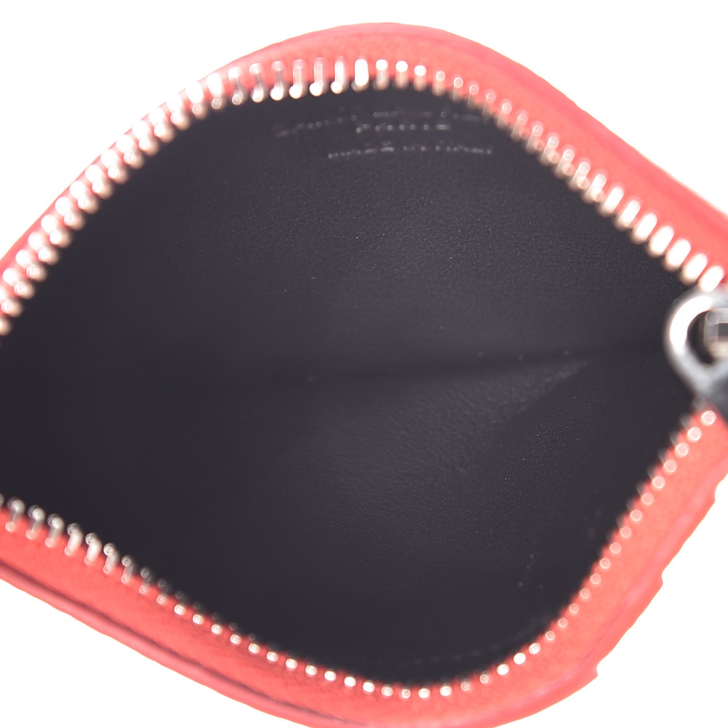 Saint Laurent Grained Calfskin 5 Fragments Zip Pouch Card Holder New Red 5 of 8