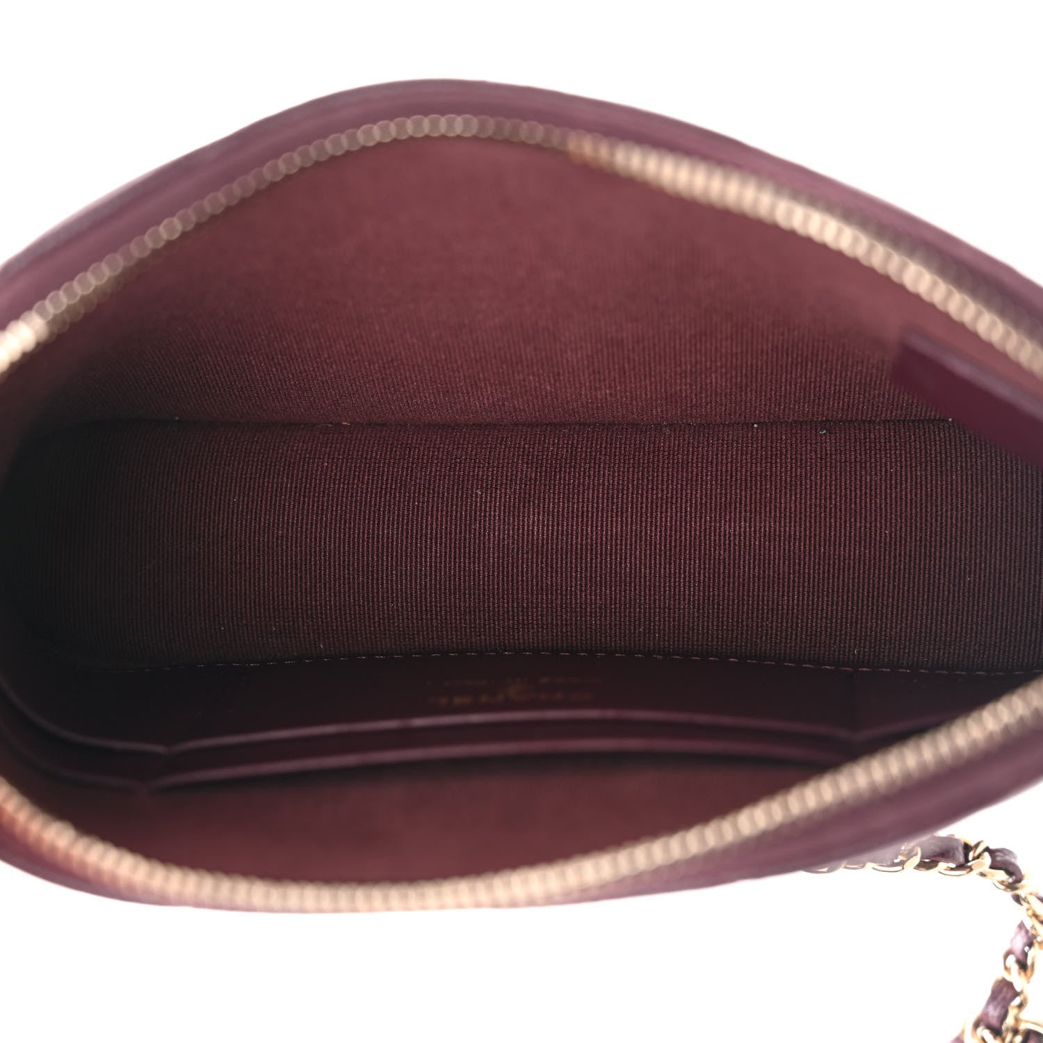 Chanel Caviar Quilted Classic Clutch With Chain Burgundy 5 of 12
