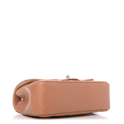 Chanel Lambskin Quilted Mini Rectangular Flap Brown 4 of 11
