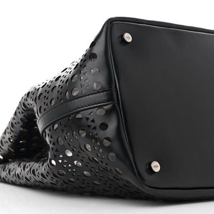 Alaia Lux Calfskin Vienne Large Mina Tote Black 9 of 12