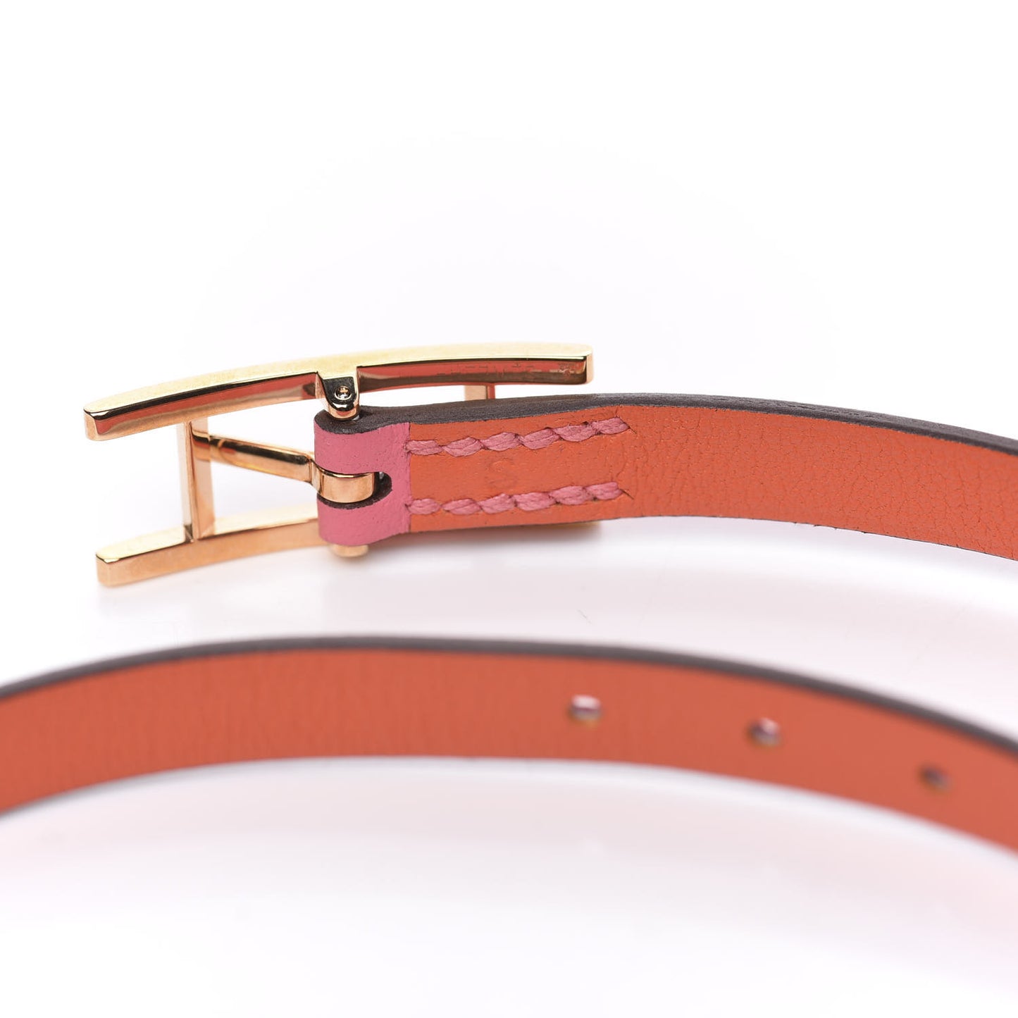 Swift Behapi Double Tour Reversible Bracelet Rose Lipstick Orange Poppy