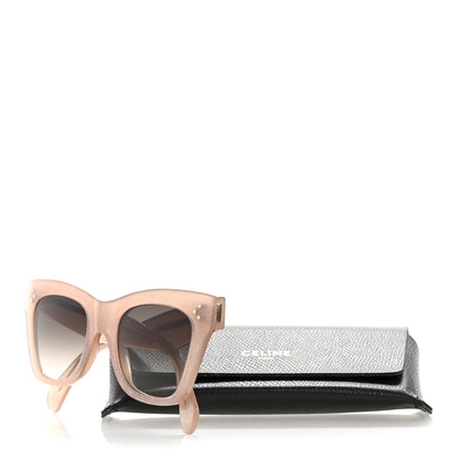 Celine Glitter Acetate Cat Eye Sunglasses CL4004IN Transparent Pink 7 of 7