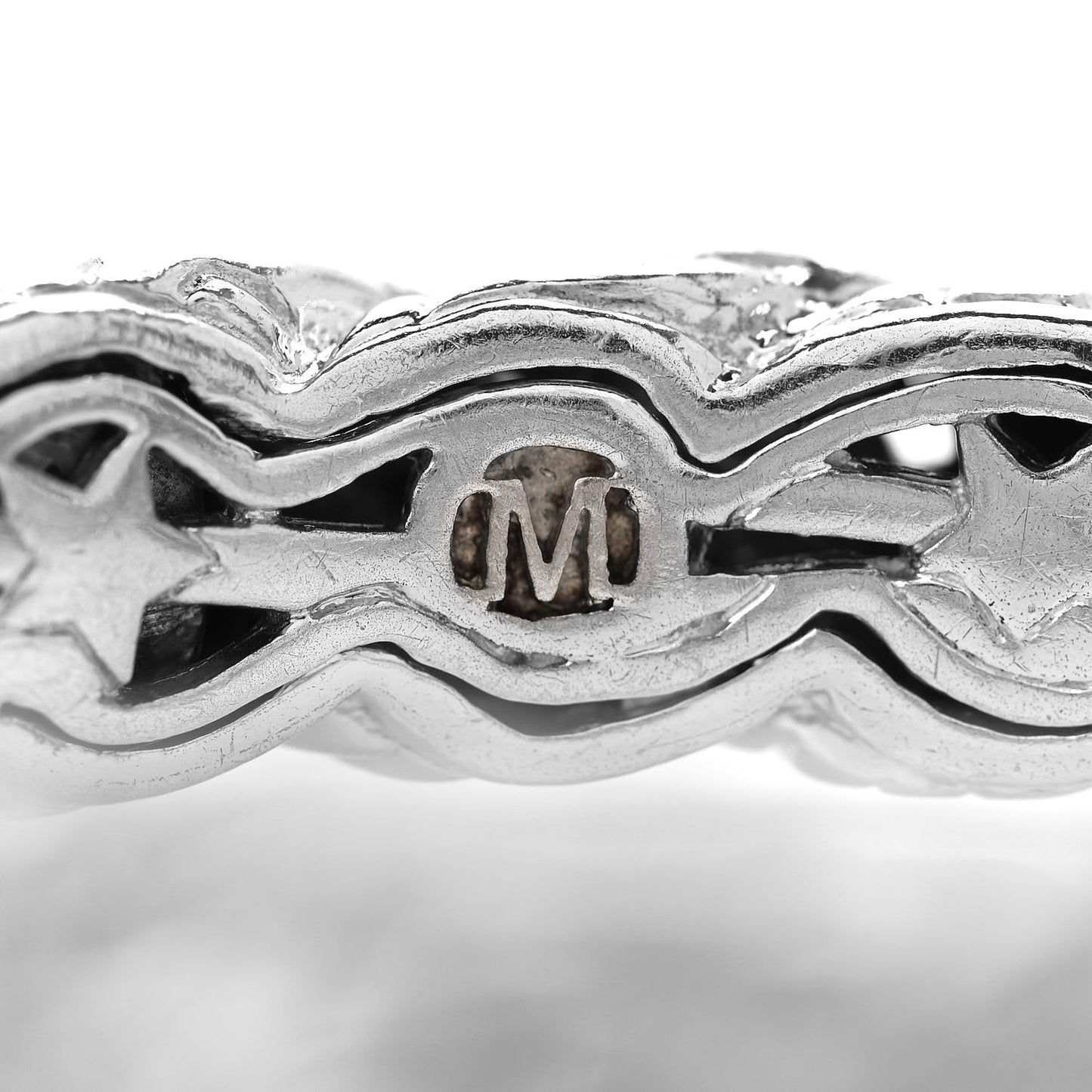 Sterling Silver Diamond Classic Chain Cuff Bracelet