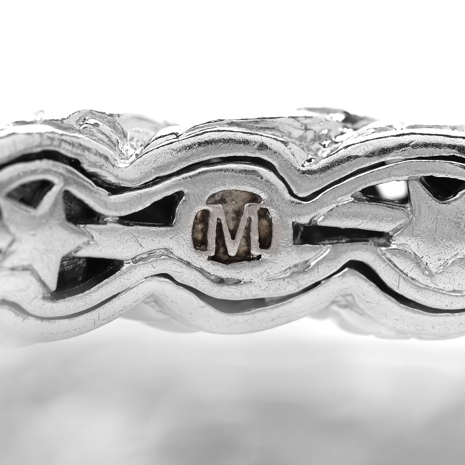 John Hardy Sterling Silver Diamond Classic Chain Cuff Bracelet 6 of 7