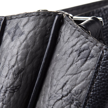 MCM Grained Calfskin Visetos Medium Sarah Hobo Black 14 of 15