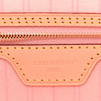 Louis Vuitton Damier Azur Neo Neverfull MM Rose Ballerine 7 of 10
