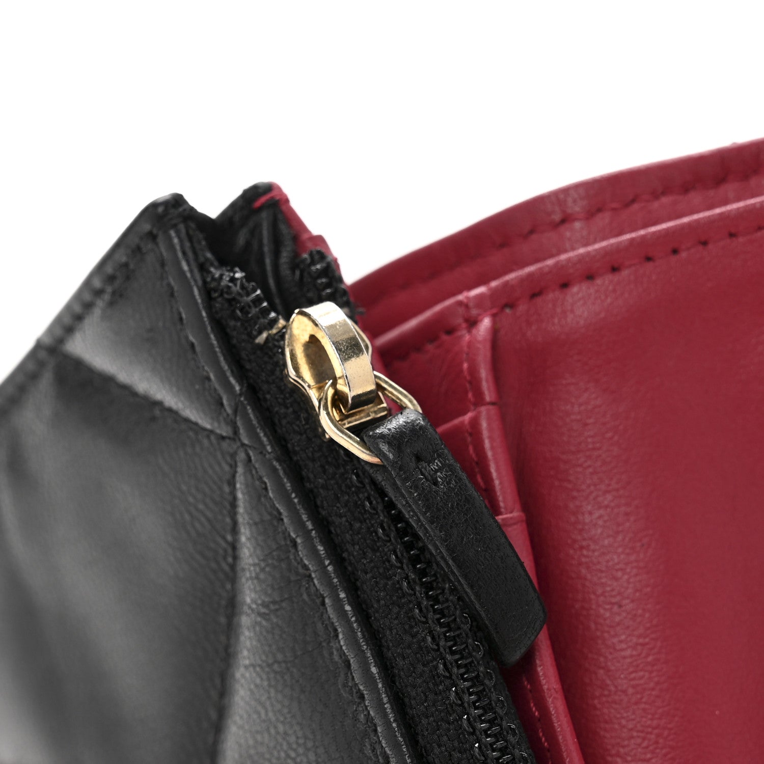 Chanel Goatskin Quilted Chanel 19 Small Flap Wallet Black 11 of 14