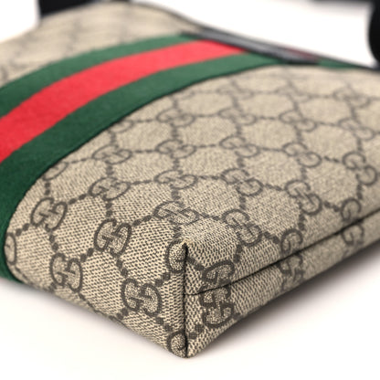 Gucci GG Supreme Monogram Web Messenger Bag Black 9 of 9