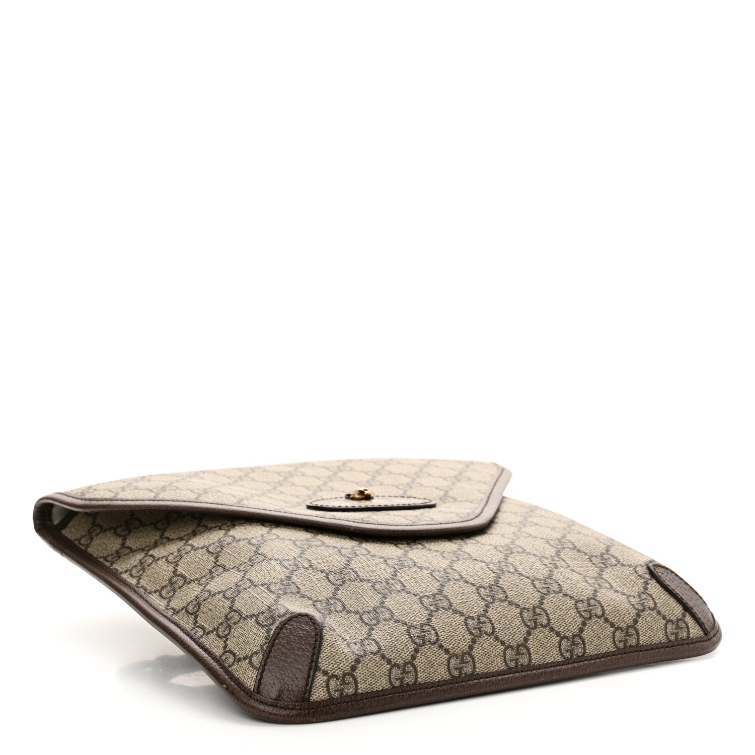 Gucci GG Supreme Monogram Web Medium Neo Vintage Flap Messenger Bag Beige New Acero 4 of 10