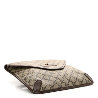 Gucci GG Supreme Monogram Web Medium Neo Vintage Flap Messenger Bag Beige New Acero 4 of 10