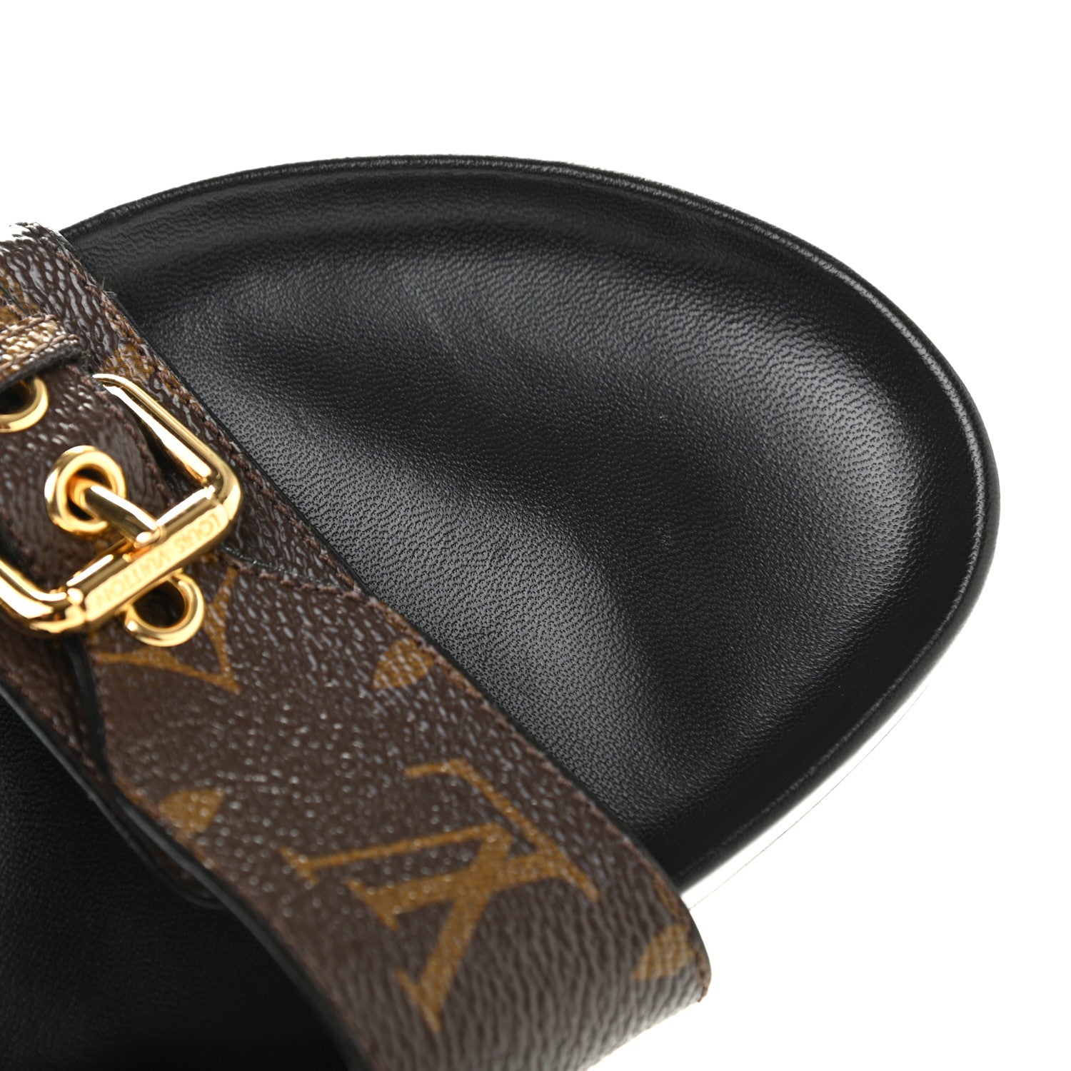 Louis Vuitton Monogram Bom Dia Mule Sandals 39.5 Black 10 of 11