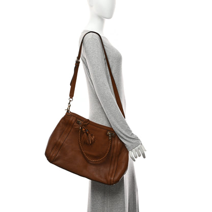 Gucci Cellarius Calfskin Large Bella Top Handle Bag Cuir 2 of 12