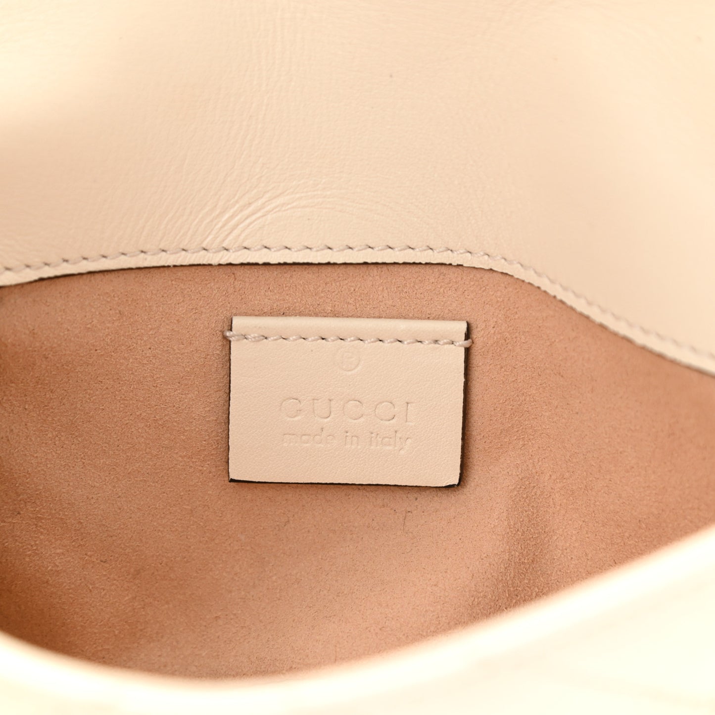 Calfskin Matelasse Super Mini GG Marmont Shoulder Bag White
