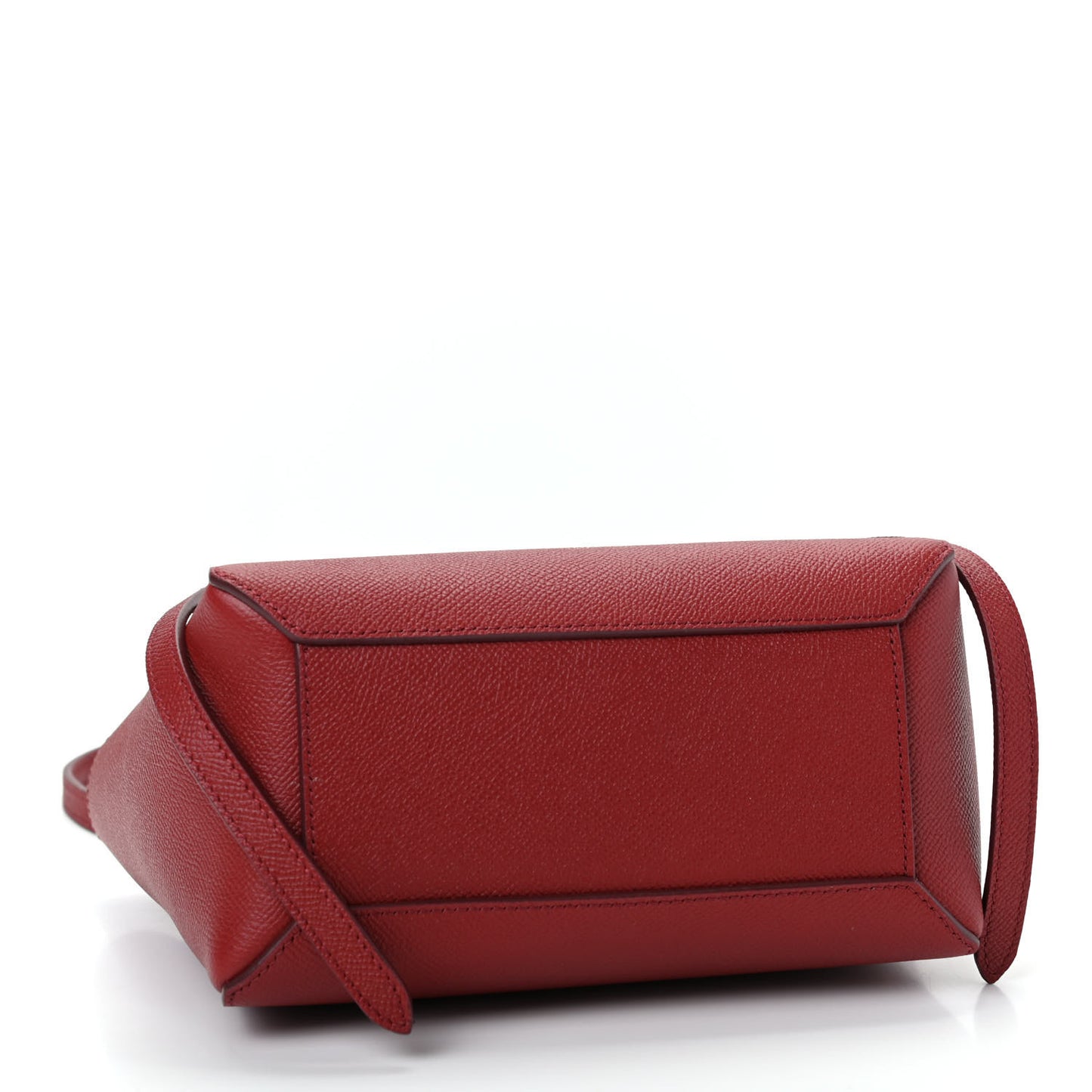 Grained Calfskin Nano Belt Bag Ruby