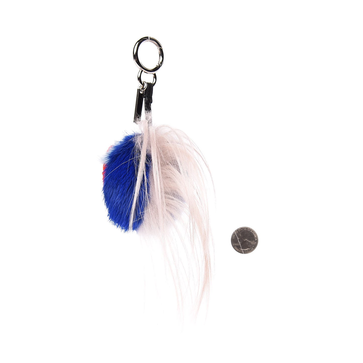Fox Fur Monster Flowery Mini Bag Bug Charm Blue Multicolor