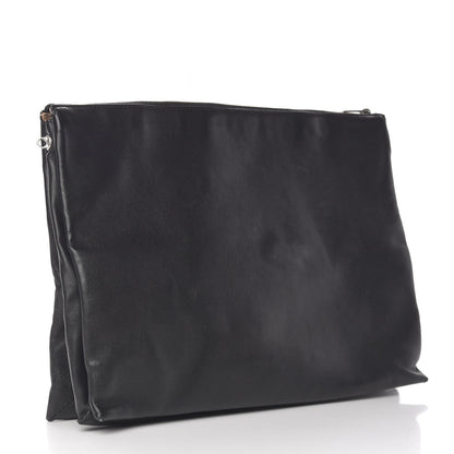 Celine Lambskin Soft Trio Zipped Bag Black 3 of 17