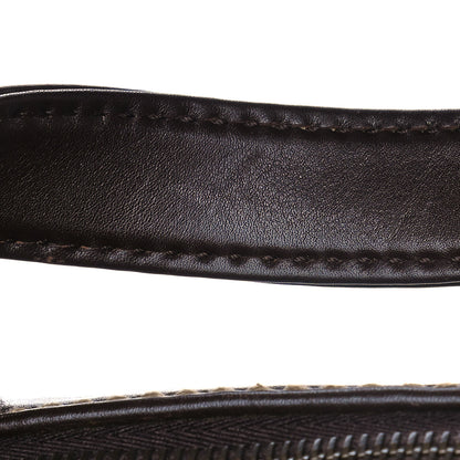Chanel Calfskin Contrast Stitch Surpique Bowler Dark Brown 13 of 16