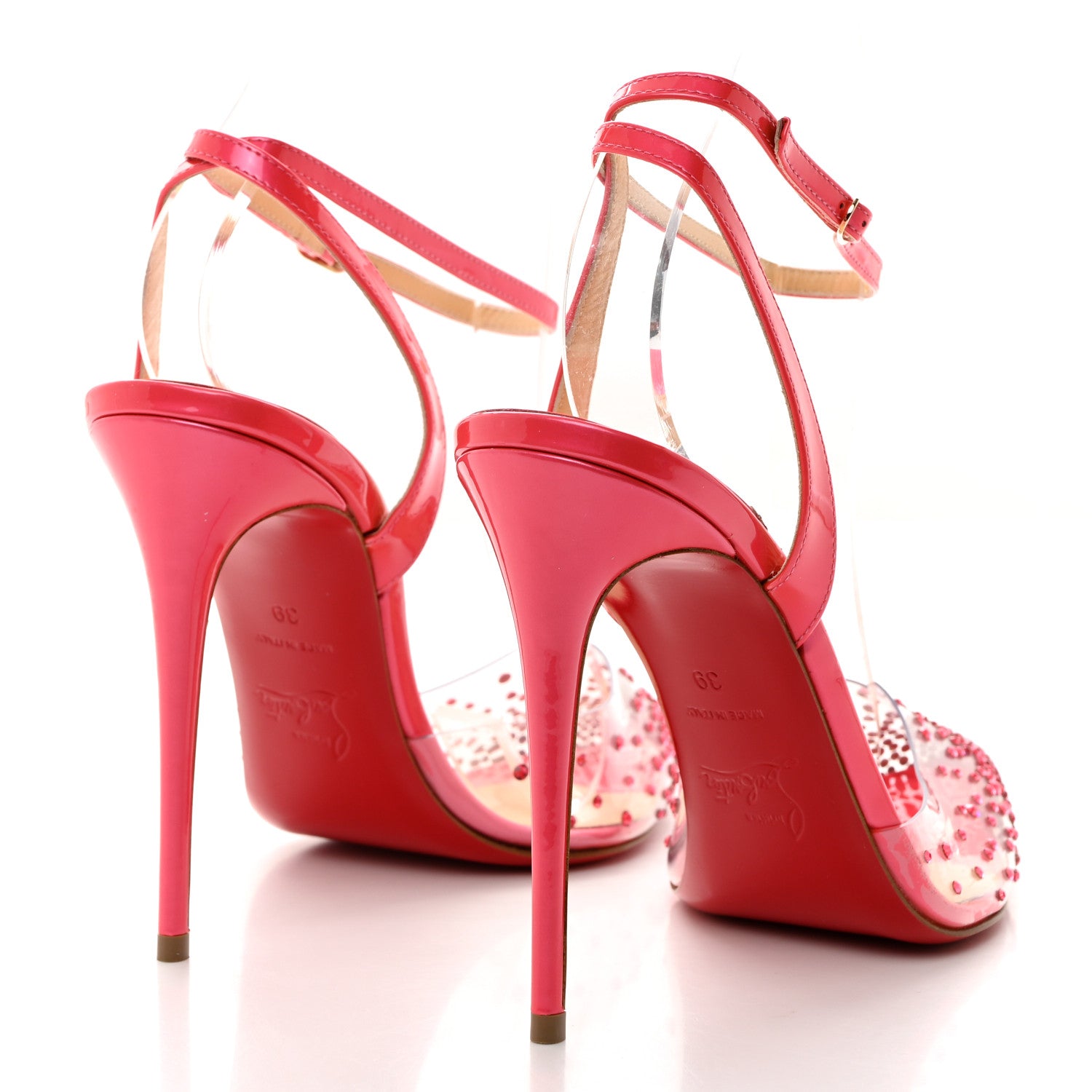 Christian Louboutin PVC Patent Psychic Spikaqueen 100 Pumps Version 39 Version Florida 4 of 7