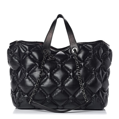 Chanel Calfskin Quilted Large Chesterfield Tote Black 1 of 12