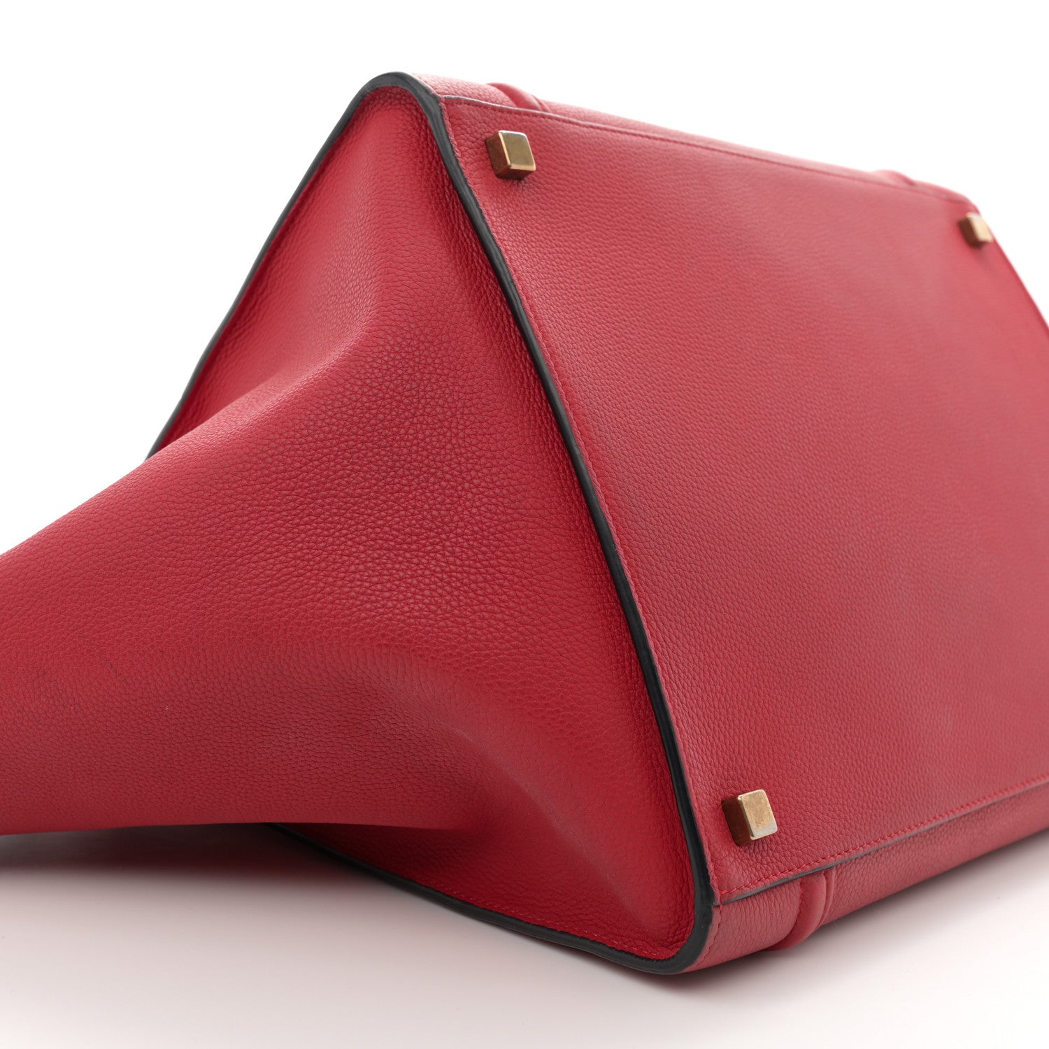 Celine Grained Baby Calfskin Medium Phantom Luggage Carmin 8 of 15