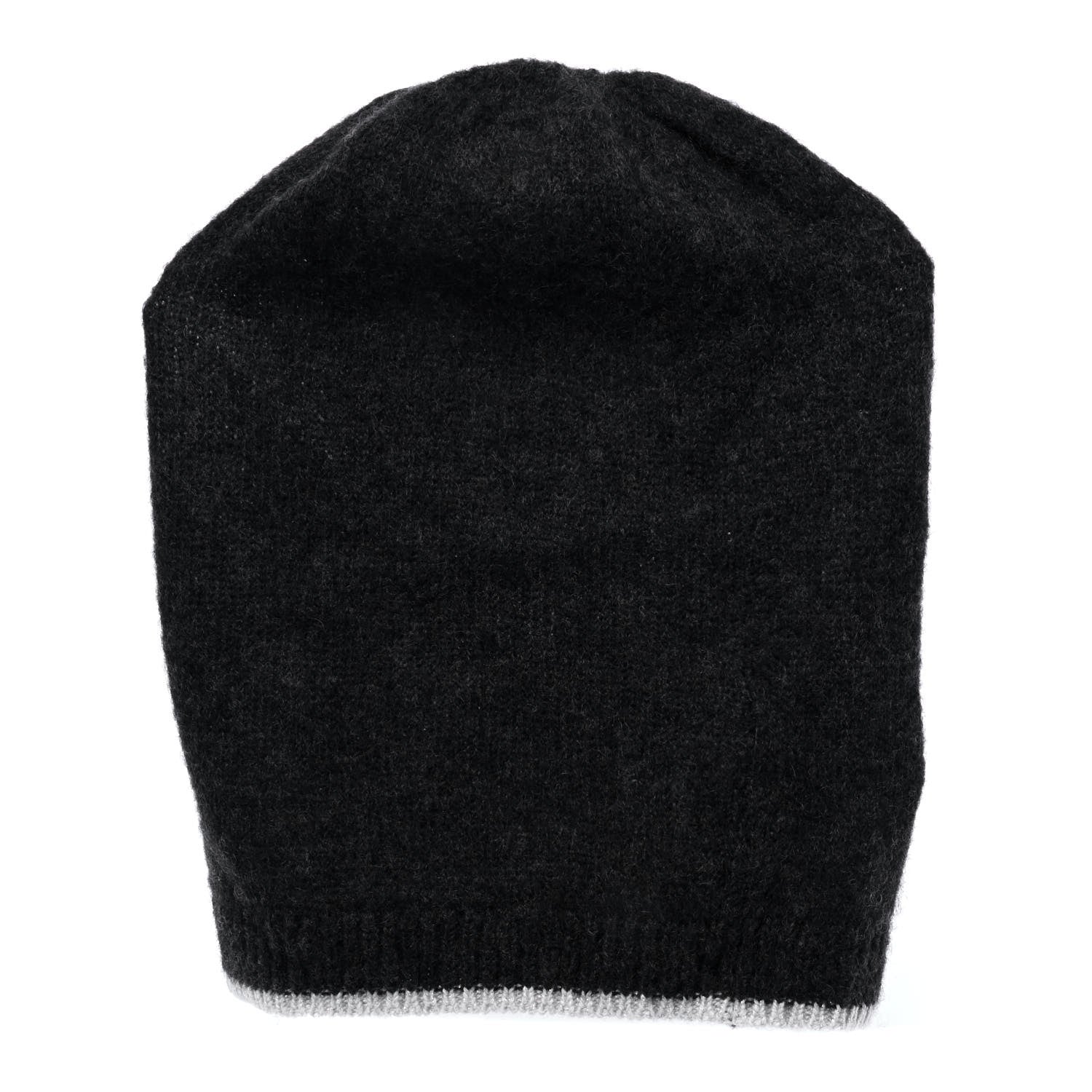 Chanel Cashmere Blend CC Beanie Hat Dark Grey 4 of 7