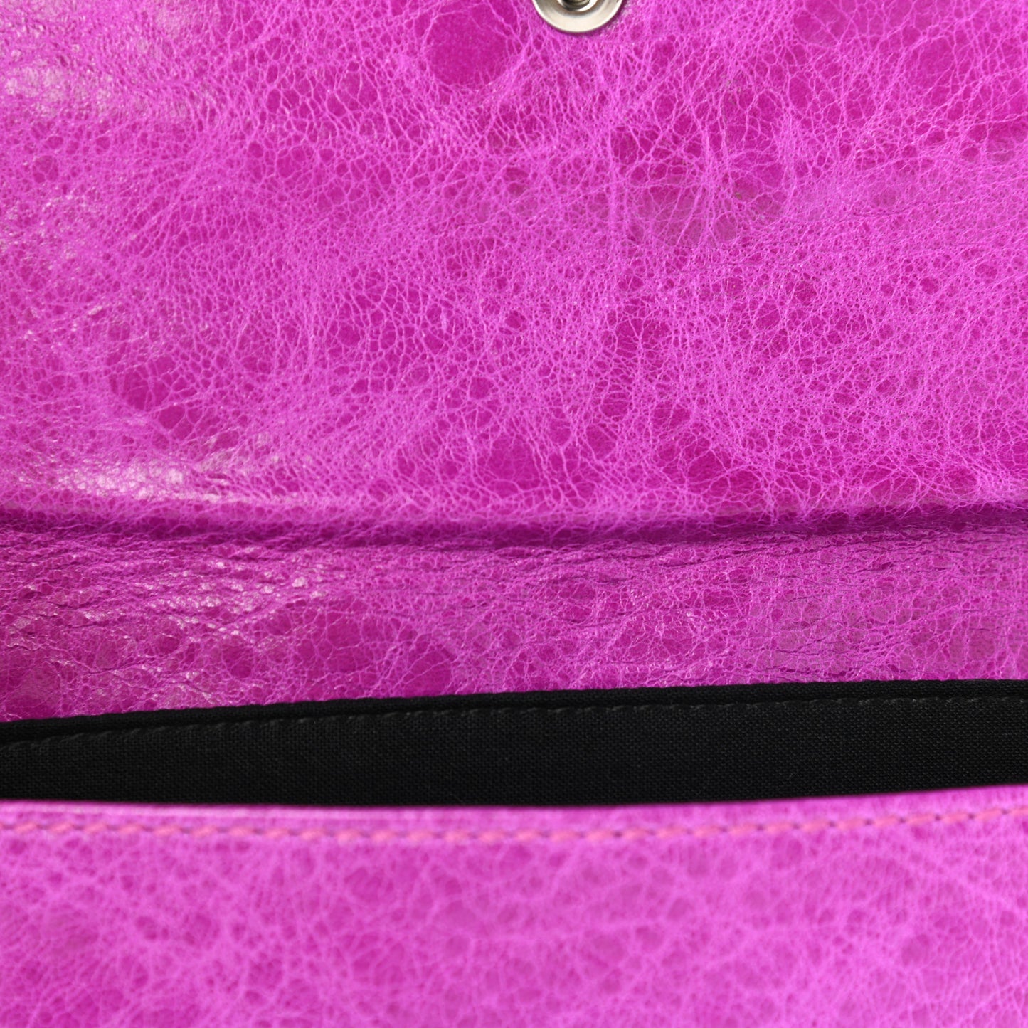 Agneau Giant Brogues Hardware Envelope Clutch Magenta