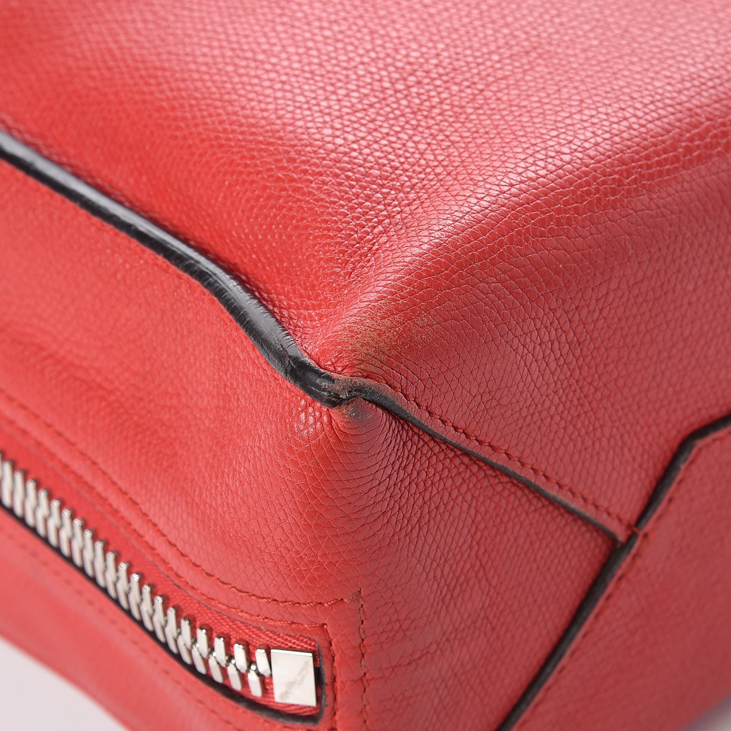 Balenciaga Grained Calfskin Plate Hardware Papier A6 Zip Around Tote Rouge Houx 15 of 16